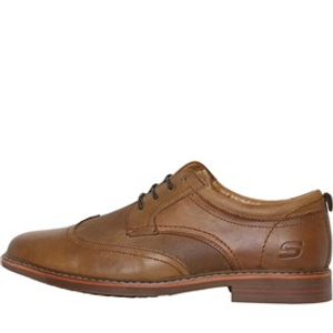 SKECHERS Mens Bregman Modeso Shoes Cognac
