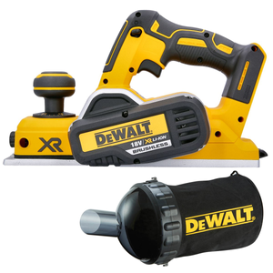 DeWalt DCP580 18V XR Li-Ion Cordless Brushless Planer With DWV9390 Dust Bag