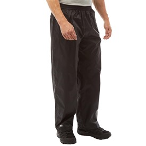 Trespass Mens Qikpac Waterproof Packable Trousers Black