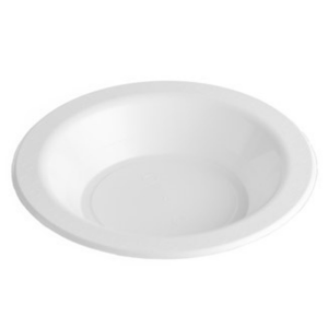 Festive Premium Plastic Dessert Bowl White 180mm - 50 / SLEEVE