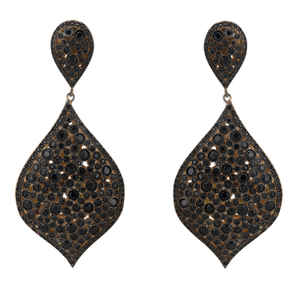 Arabian Nights Drop Earrings Rosegold Black