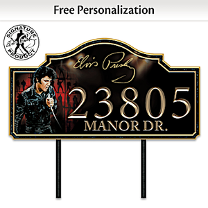 Elvis Presley Personalized Address Sign