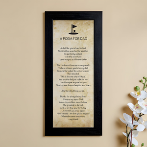 Personalised Poetry Picture Gift With 150 Icon Options