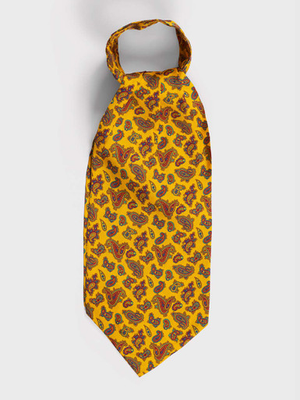 Gold Paisley Silk Cravat