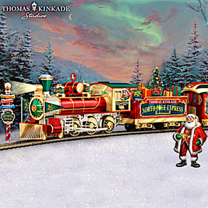 Thomas Kinkade North Pole Model Train Collection