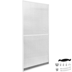 Aluminum-framed fly screen for doors, 210 x 95 cm