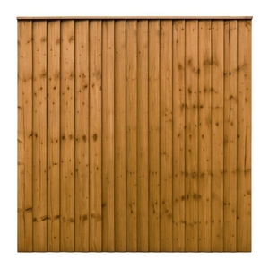 6FT x 6FT Closeboard Fence Panel - Pressure Treated Brown