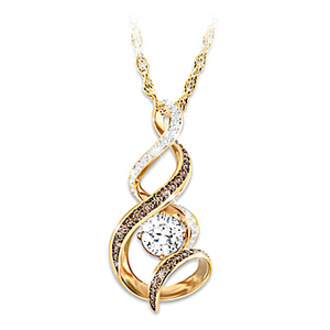 The Perfect Blend Topaz & Diamond Pendant Necklace