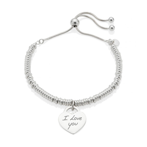 Silver Sweetie Handwriting Bracelet