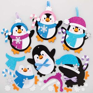 Pinguin Mix & Match Bastelset für Deko-Anhänger