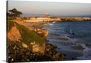 Red brick lighthouse at Santa Cruz, California