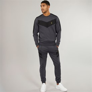 LUKE 1977 Mens Casa Tracksuit Charcoal