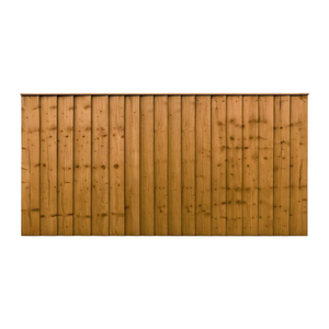 6FT x 3FT Closeboard Fence Panel - Pressure Treated Brown