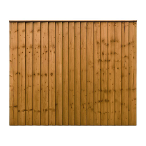 6FT x 5FT Closeboard Fence Panel - Pressure Treated Brown
