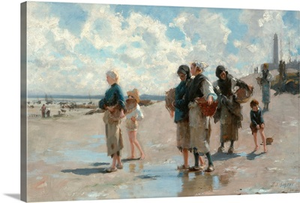 Fishing For Oysters At Cancale