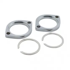 DOSS Exhaust Flange And Retainer Kit In Chrome For 1984-2024 Big Twin, 1986-2022 XL, 08-12 XR1200, 1987-2010 Buell XB (23-113A)