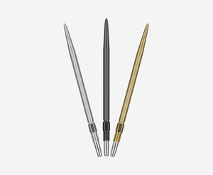 Target Darts Swiss Nano Silver 30mm Dart Points Set (Pack of 3) - Exclusively for Swiss Point compat