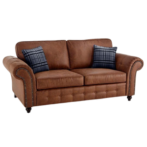 Oakland Tan Suede 3 Seater Sofa