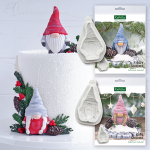 Boy & Girl Gnomes Silicone Moulds, set of 2 Bundle