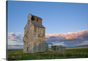 The old granary elevator at Ross fork near Lewistown Montana