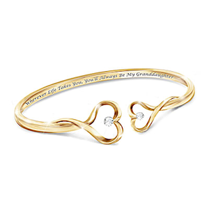 Genuine Diamond Always My Granddaughter Diamond Bracelet
