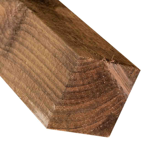 2.4M x 100 x 100mm Wooden Fence Post - Pressure Treated Brown