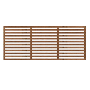 1.83M x 0.75M Slatted Trellis - Pressure Treated Brown