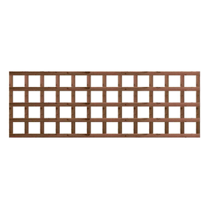 1.83M x 0.6M Traditional Square Trellis Panel - Pressure Treated Brown