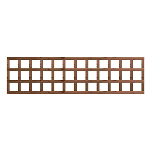 1.83M x 0.45M Traditional Square Trellis Panel - Pressure Treated Brown