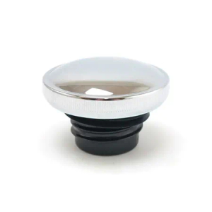 DOSS Vented Right Side Screw-In Gas Cap in Chromed Steel For 1983-1995 Harley Davidson (Excluding FLT) Models (71420)