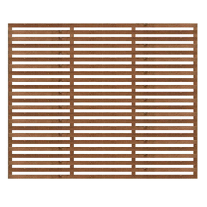 1.83M x 1.5M Slatted Trellis - Pressure Treated Brown