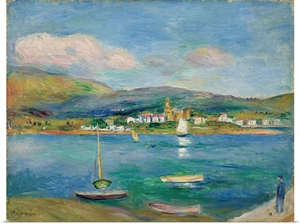 Port De Peche, Vue De Fontarabie Depuis Hendaye, 1895