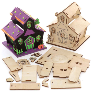 Kits de photophores en bois de la maison hantée