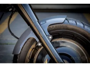 Ricks Motorcycles Long Version Front Fender In Raw Steel For 2018-2025 Softail Fat Boy With Stock Front Tire (S8-01606018-B)