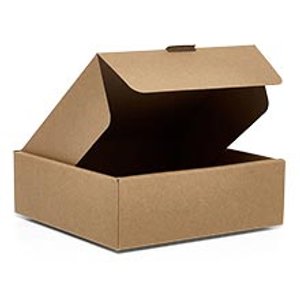 Double Wall Kraft Tuck Top Gift Boxes - Kraft - Case 100 - 5-1/2" X 5-1/2" X 2" - Cardboard - Colored Gift Boxes by Paper Mart