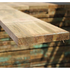2.4M x 150MM Wooden Gravel Board - Pressure Treated Brown