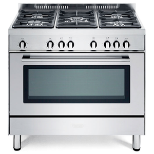 DeLonghi DSR916GS 90cm Professional Gas Range Cooker, Stainless Steel