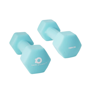 Neoprene Dumbbells (Pair) - Cyan - 3kg