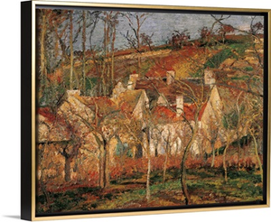 Red Roofs, Corner of a Village, Winter, by Camille Pissarro, 1877. Musee d'Orsay, Paris