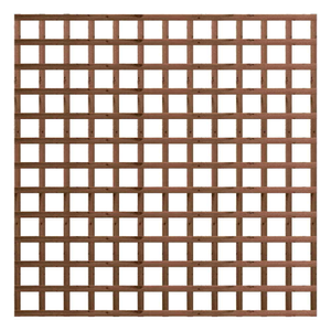 1.83M x 1.83M Traditional Square Trellis Panel - Pressure Treated Brown