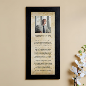 Poetry Gift - Personalized Poem With Photo Wall Art