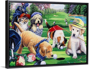 Golfing Puppies