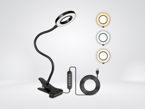 Clip on LED 3 Mode Bendy Light Black