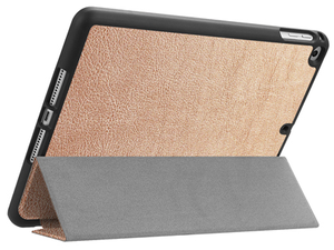 Premium Slim Synthetic Leather Flip Case with Pen holder for iPad 6th/5th Gen - Rose Gold