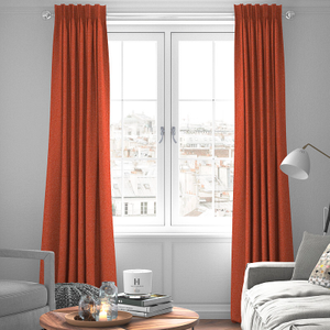 Devonshire, Terracotta - Made to Measure Curtains
