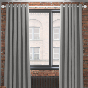 Faux Silk, Silver - Made to Measure Curtains