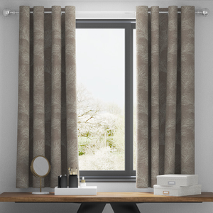 Feather, Coffee - Made to Measure Curtains