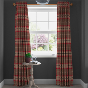 Highland, Rosso - Made to Measure Curtains