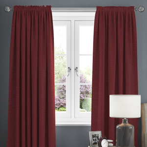 Maurice, Raspberry - Made to Measure Curtains