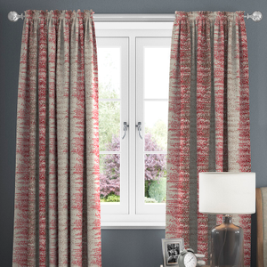 Highbury, Rosso - Made to Measure Curtains